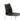 Silla de Polipropileno Negro con patas metálicas cromadas.
