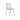 Silla Arcs verde liquén oscuro, asiento de polipropileno inyectado y patas metálicas.