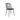 Silla Arcs negra, asiento de polipropileno inyectado y patas metálicas.