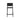 Silla bar exterior Count mediana negro mate
