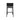 Silla bar exterior Count mediana negro mate

