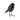 FIGURA PAJARO GRANDE NEGRO                        